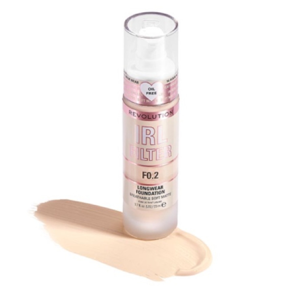 ๐ชท Makeup Revolution IRL Filter Longwear Foundation F0.2 (Fair Skin Tone)